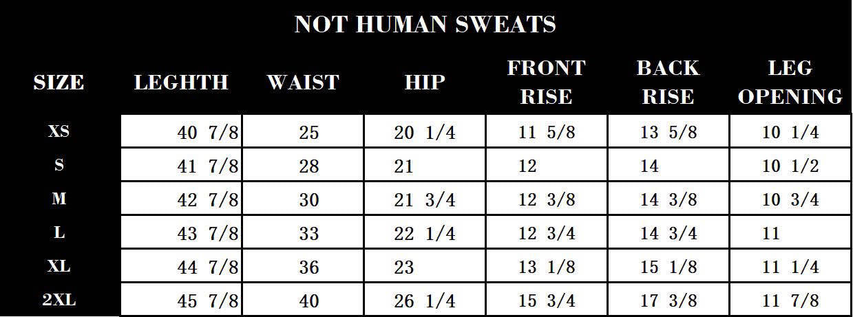 "NOT HUMAN" LOUNGE SWEATS +GREY