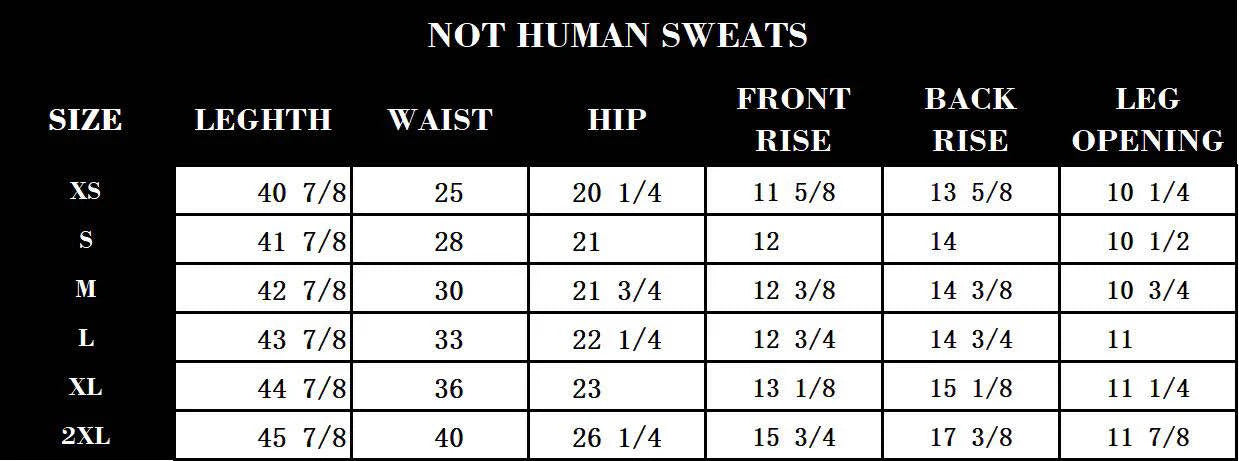 "NOT HUMAN" LOUNGE SWEATS +SHADOW