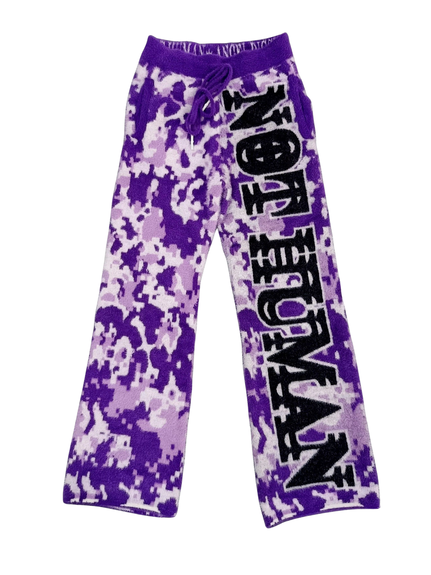 "NOT HUMAN" PURPLE DIGI CAMO LOUNGE SWEATS