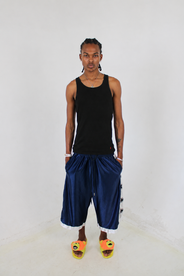 SPORT B-BALL NAVY LONG SHORTS