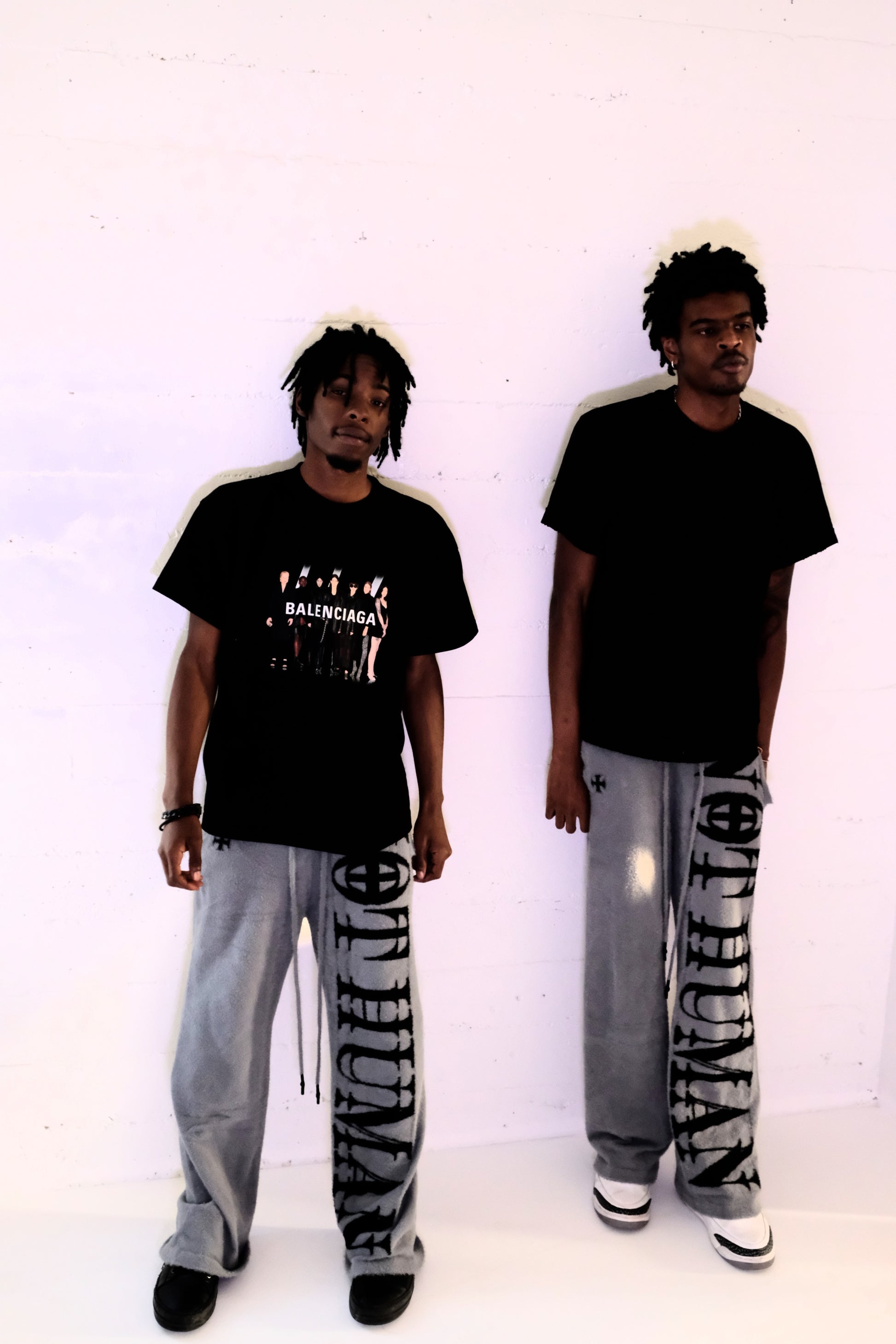 "NOT HUMAN" LOUNGE SWEATS +GREY