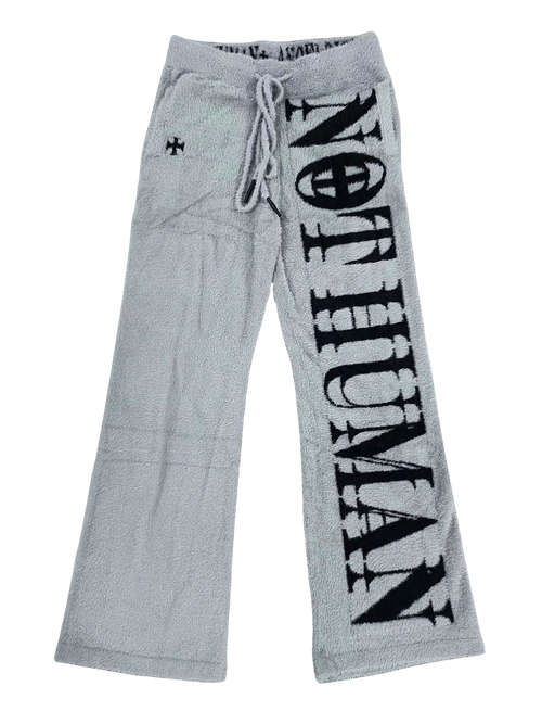"NOT HUMAN" LOUNGE SWEATS +GREY