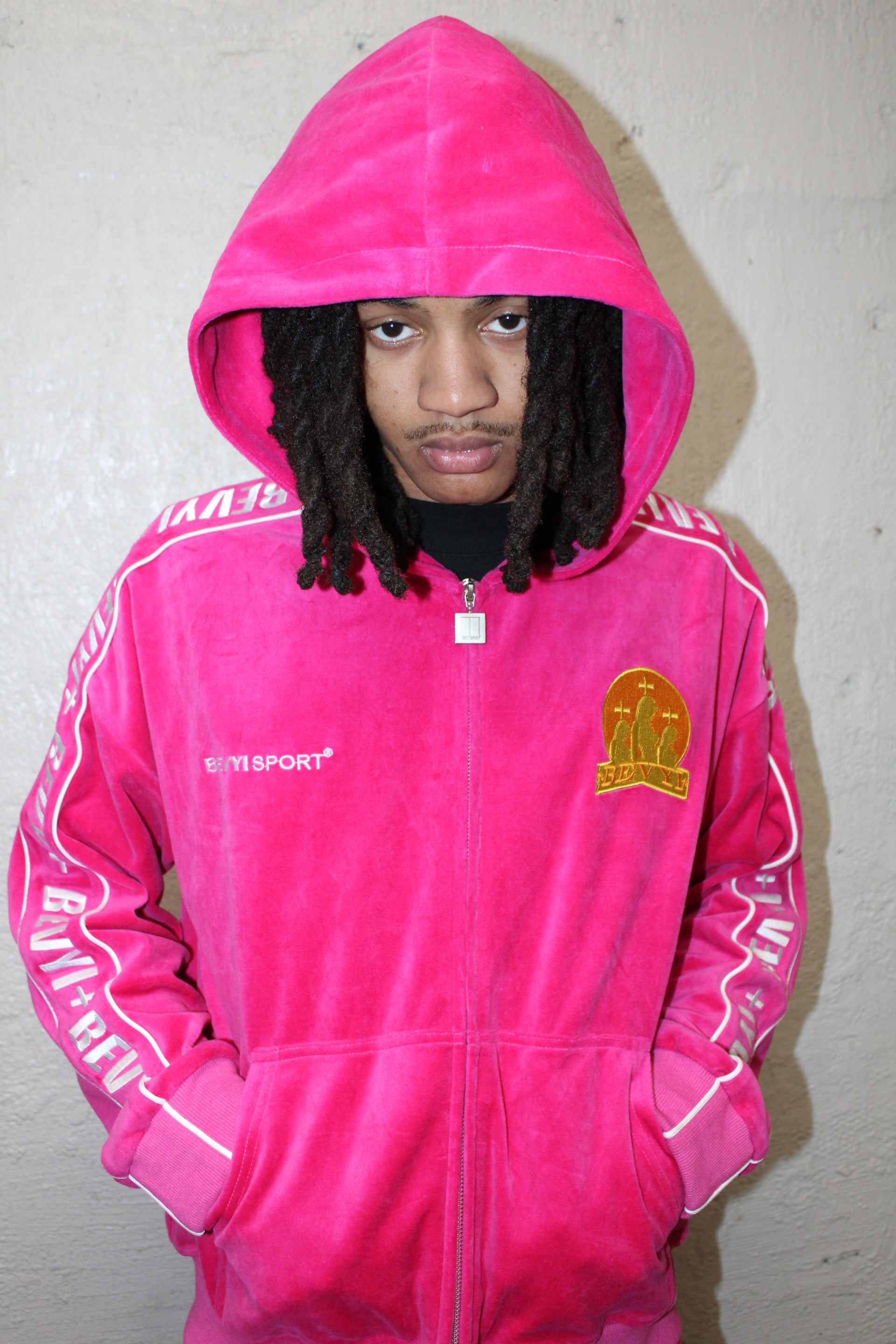 SPORT CREST PINK ZIP-UP