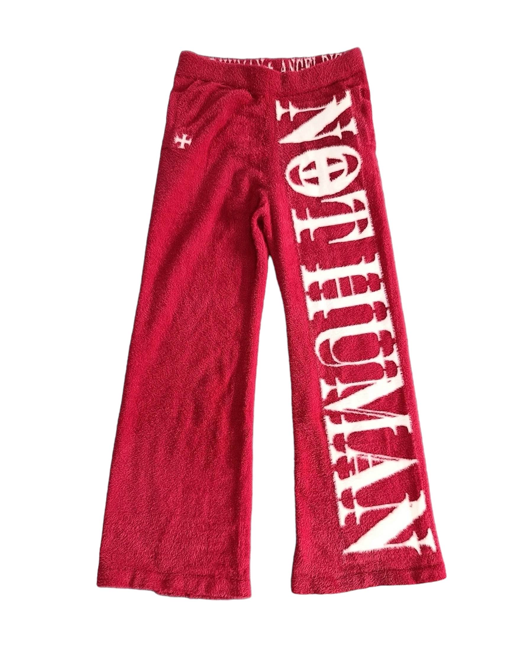 "NOT HUMAN" LOUNGE SWEATS +RED