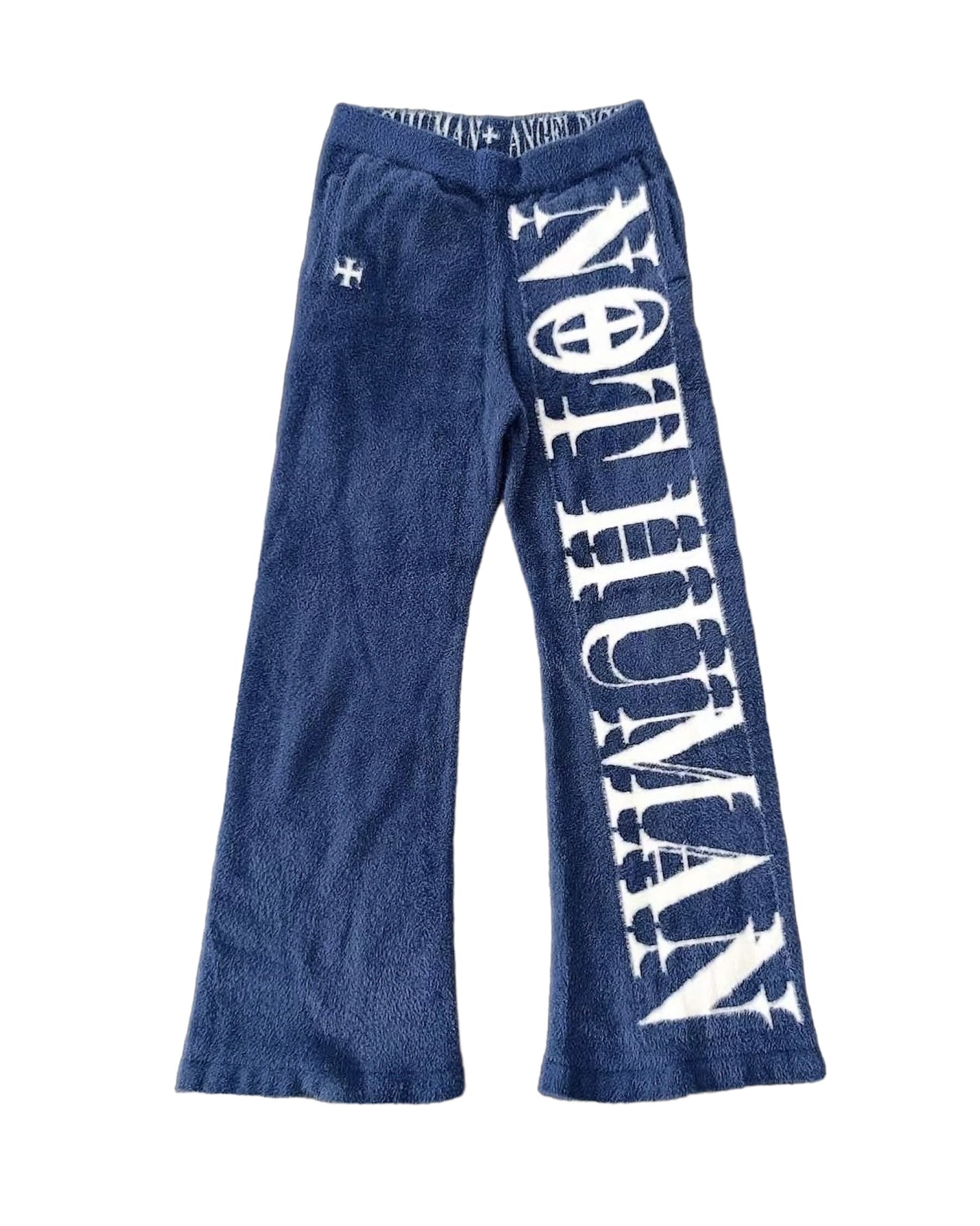 "NOT HUMAN" LOUNGE SWEATS +BLUE