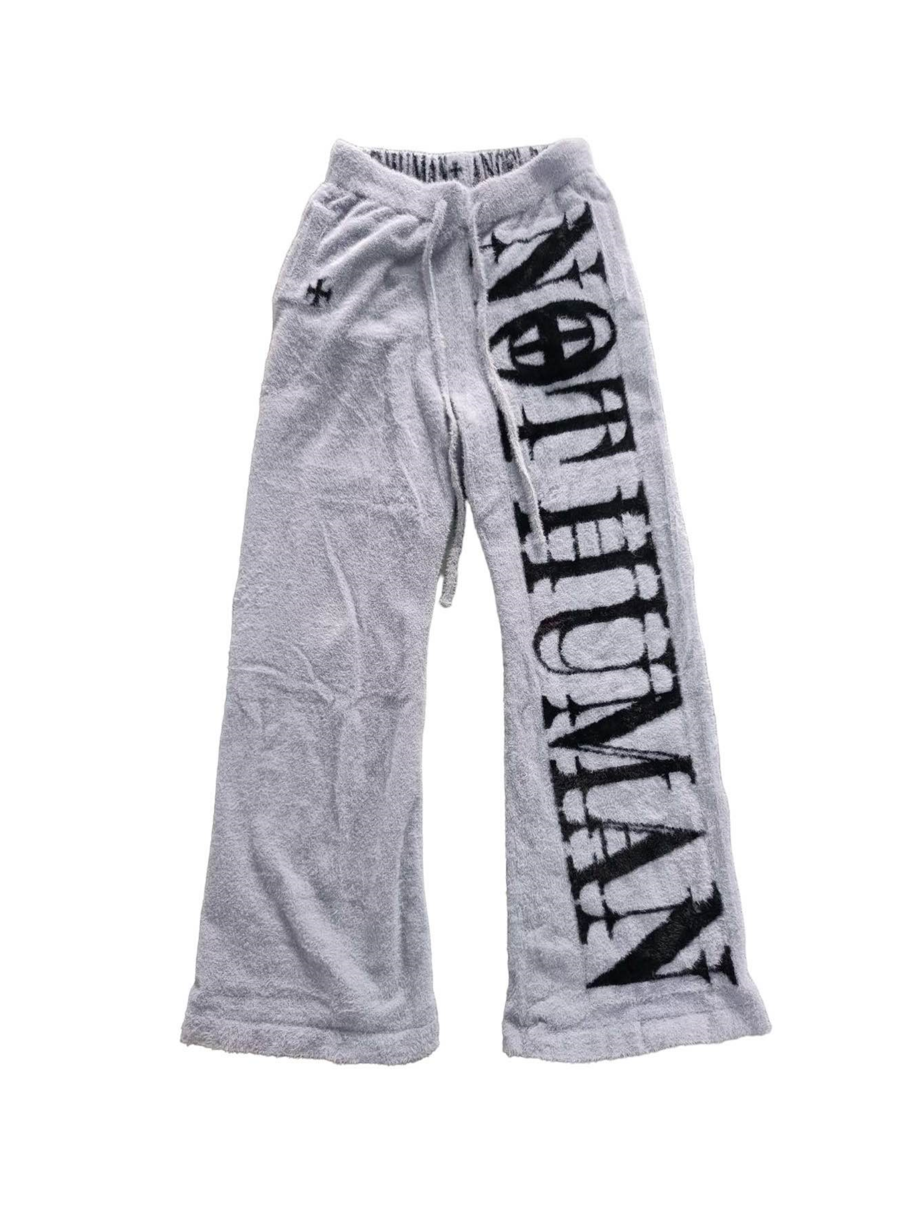 "NOT HUMAN" LOUNGE SWEATS +GREY