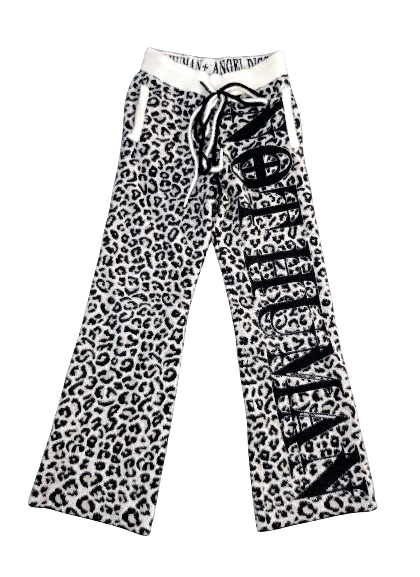 "NOT HUMAN" SNOW LEOPARD LOUNGE SWEATS