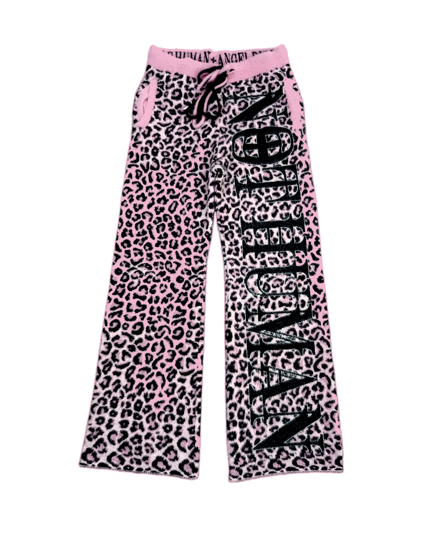 NOT HUMAN  SNOW LEOPARD PRINT ( PINK-DYED )