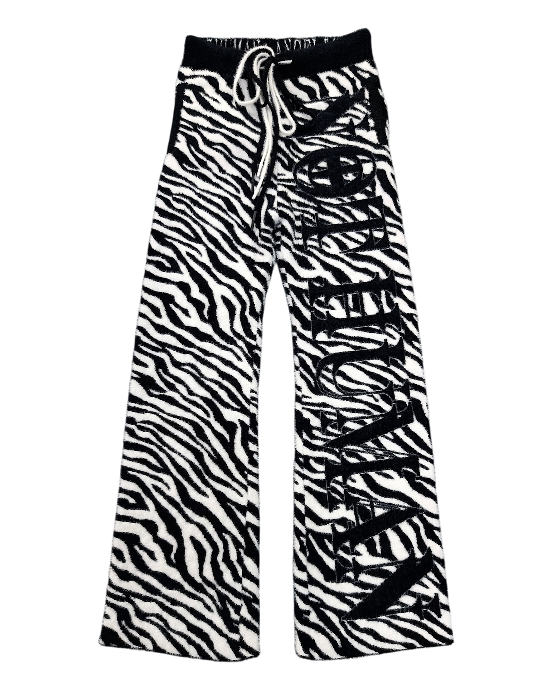 "NOT HUMAN" ZEBRA LOUNGE SWEATS