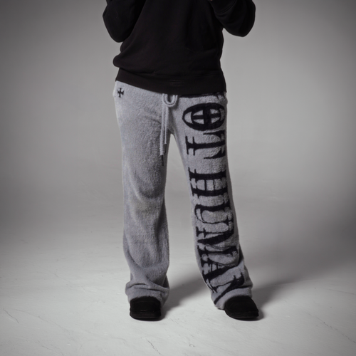 "NOT HUMAN" LOUNGE SWEATS +GREY