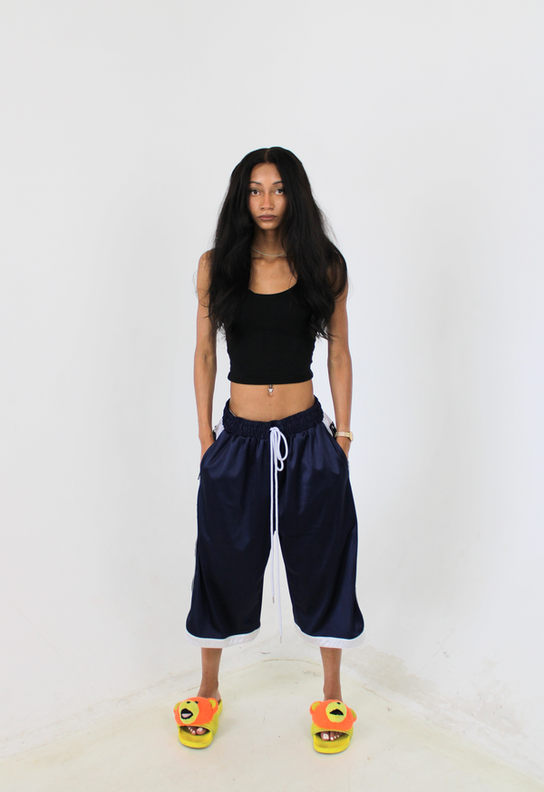 SPORT B-BALL NAVY LONG SHORTS