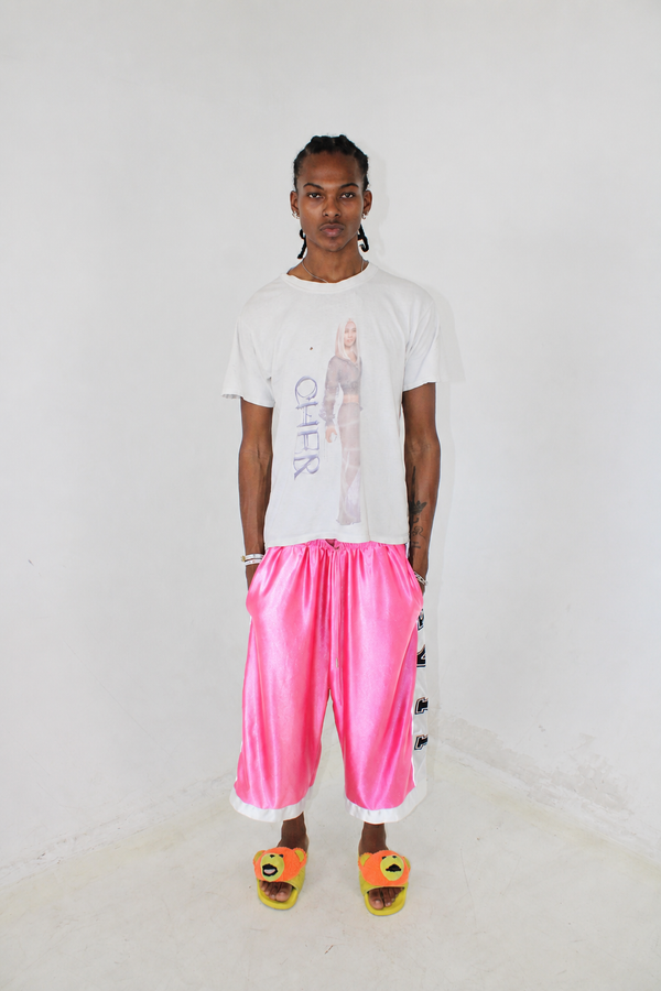 SPORT B-BALL PINK LONG SHORTS
